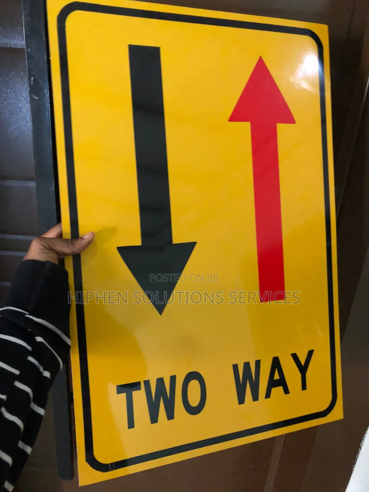 Traffic Flow Warning Sign