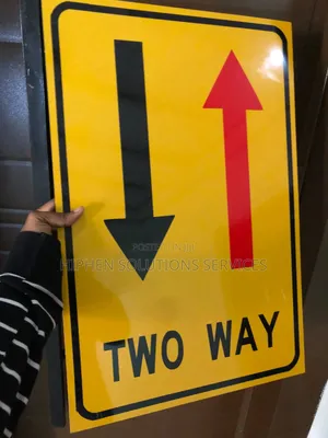 Traffic Flow Warning Sign