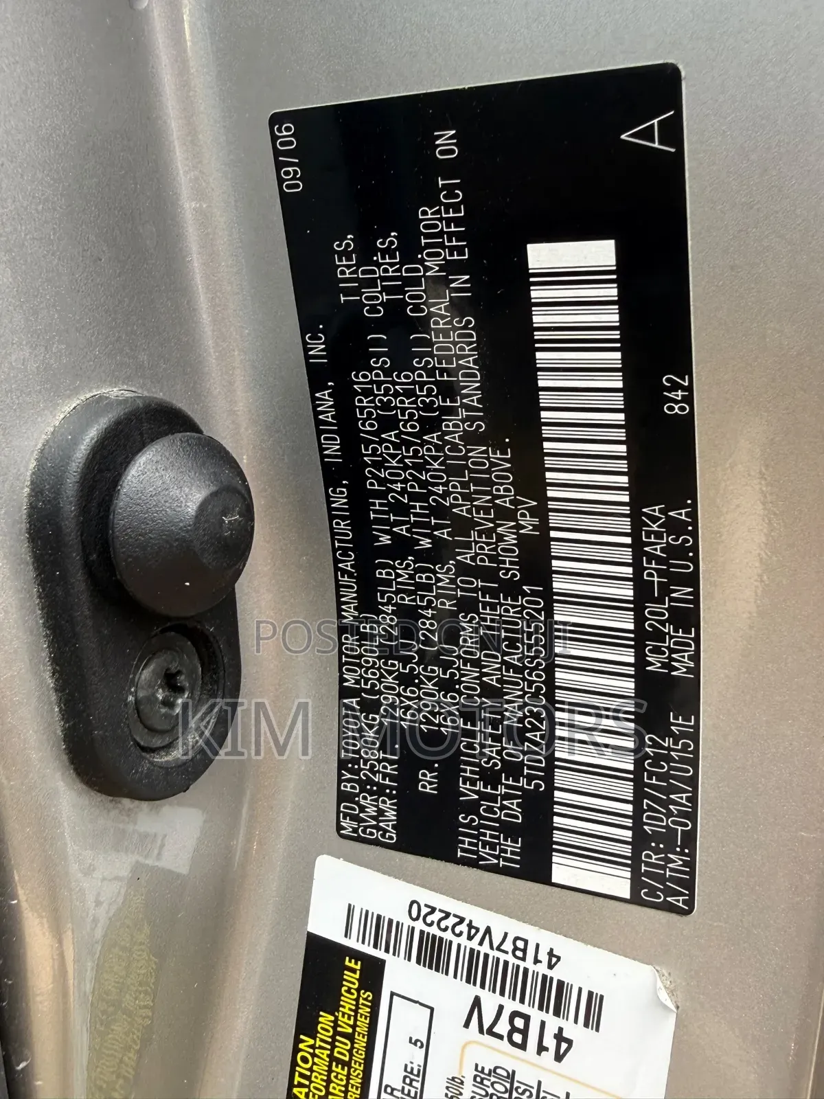 Toyota Sienna 2007 Silver