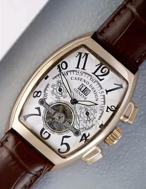 CASENO Men's Fully Automatic Mechanical Tourbillon Watch