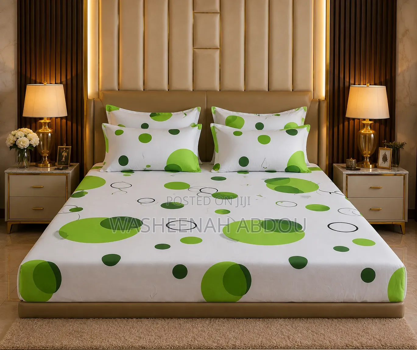 Plain Bedsheets With 4 Pillowcases
