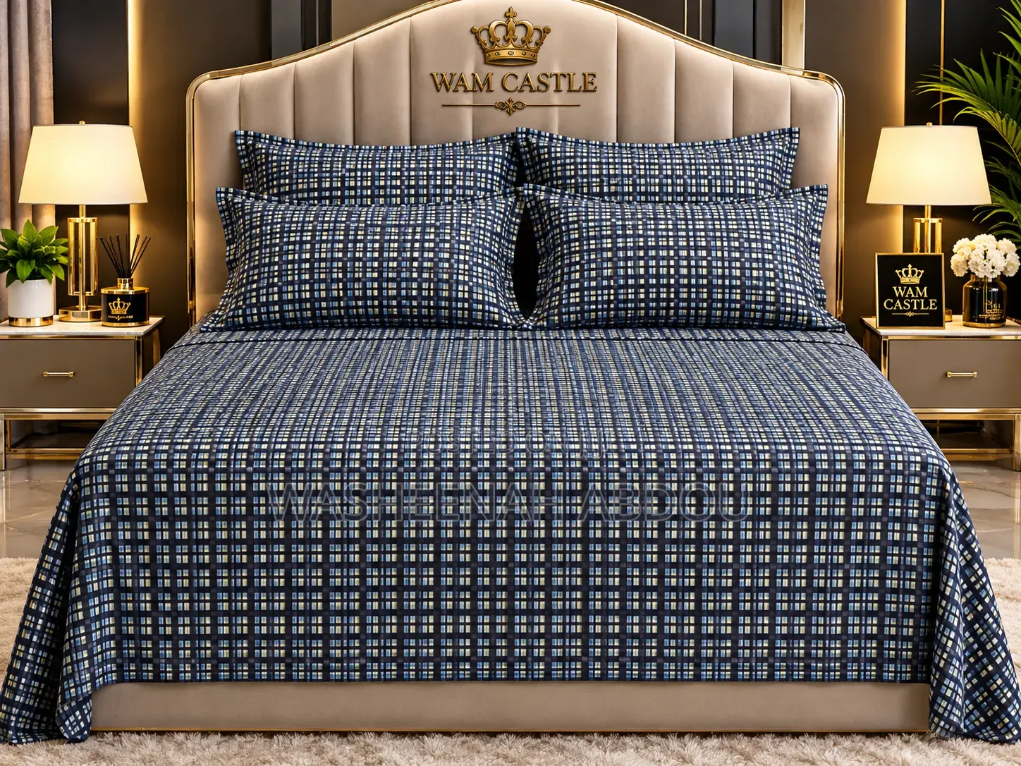 Plain Bedsheets With 4 Pillowcases