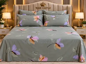 Plain Bedsheets With 4 Pillowcases