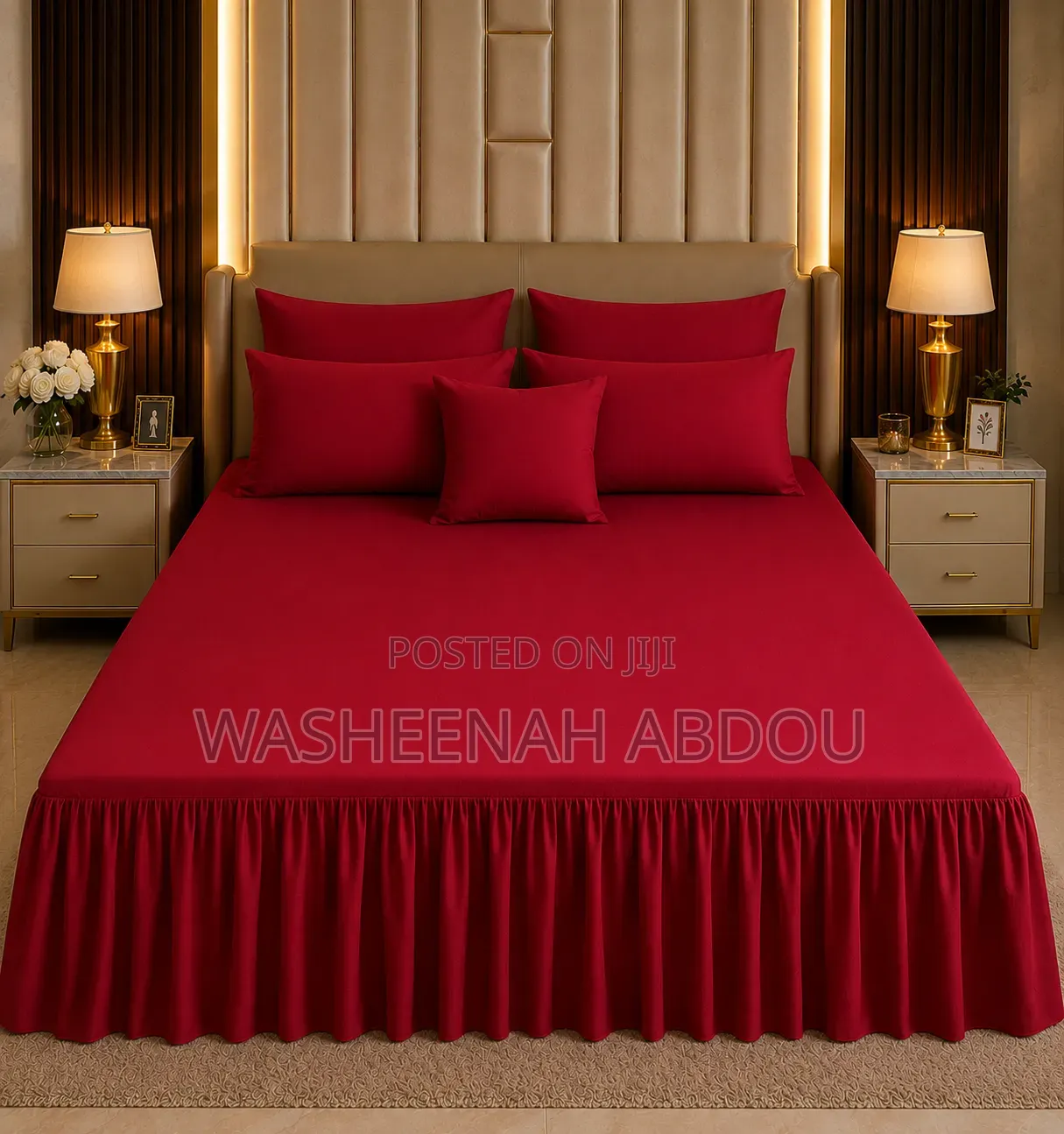Plain Bedsheets With 4 Pillowcases