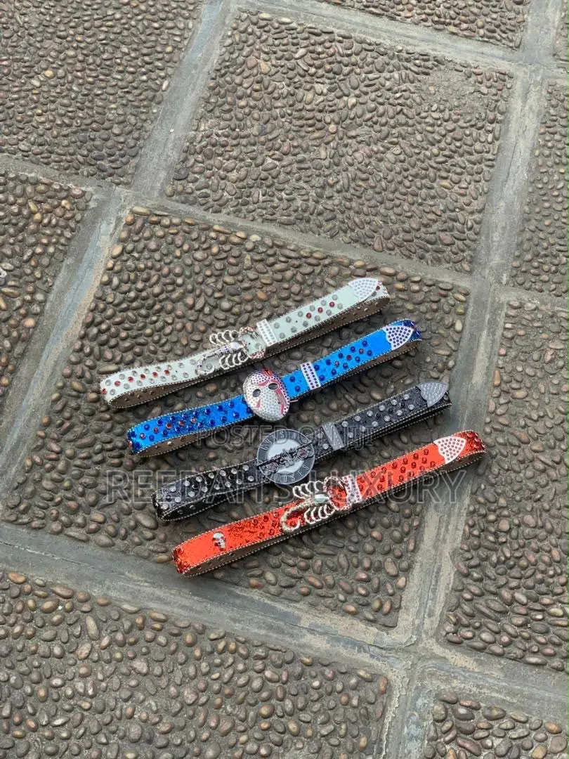 Quality Rhinestone Skull Bling Belt