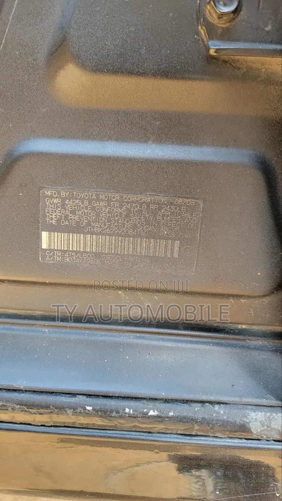 Lexus IS 2009 Black
