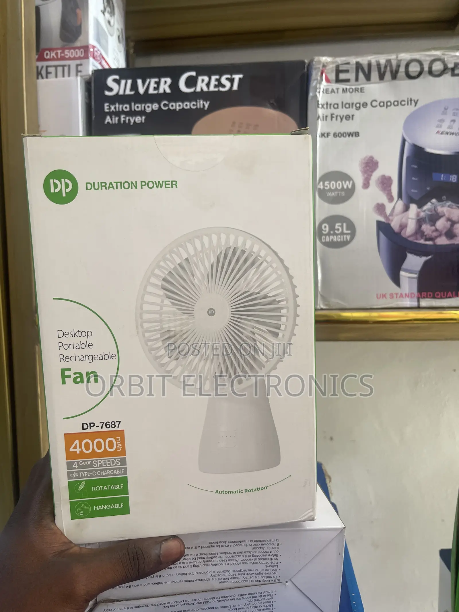 Duration Power Table Fan