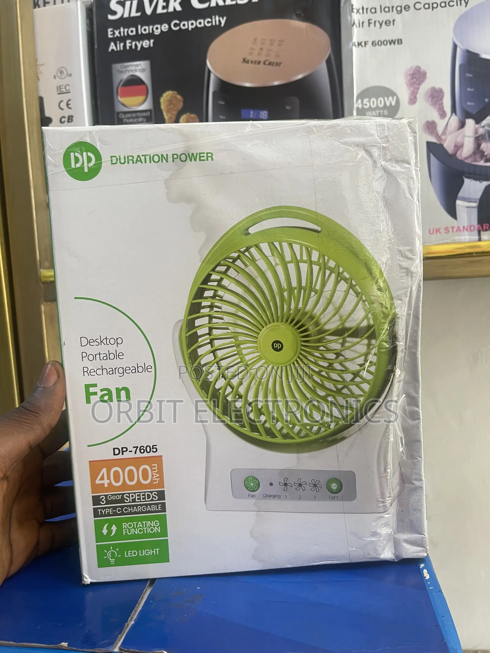 Portable Rechargeable Fan