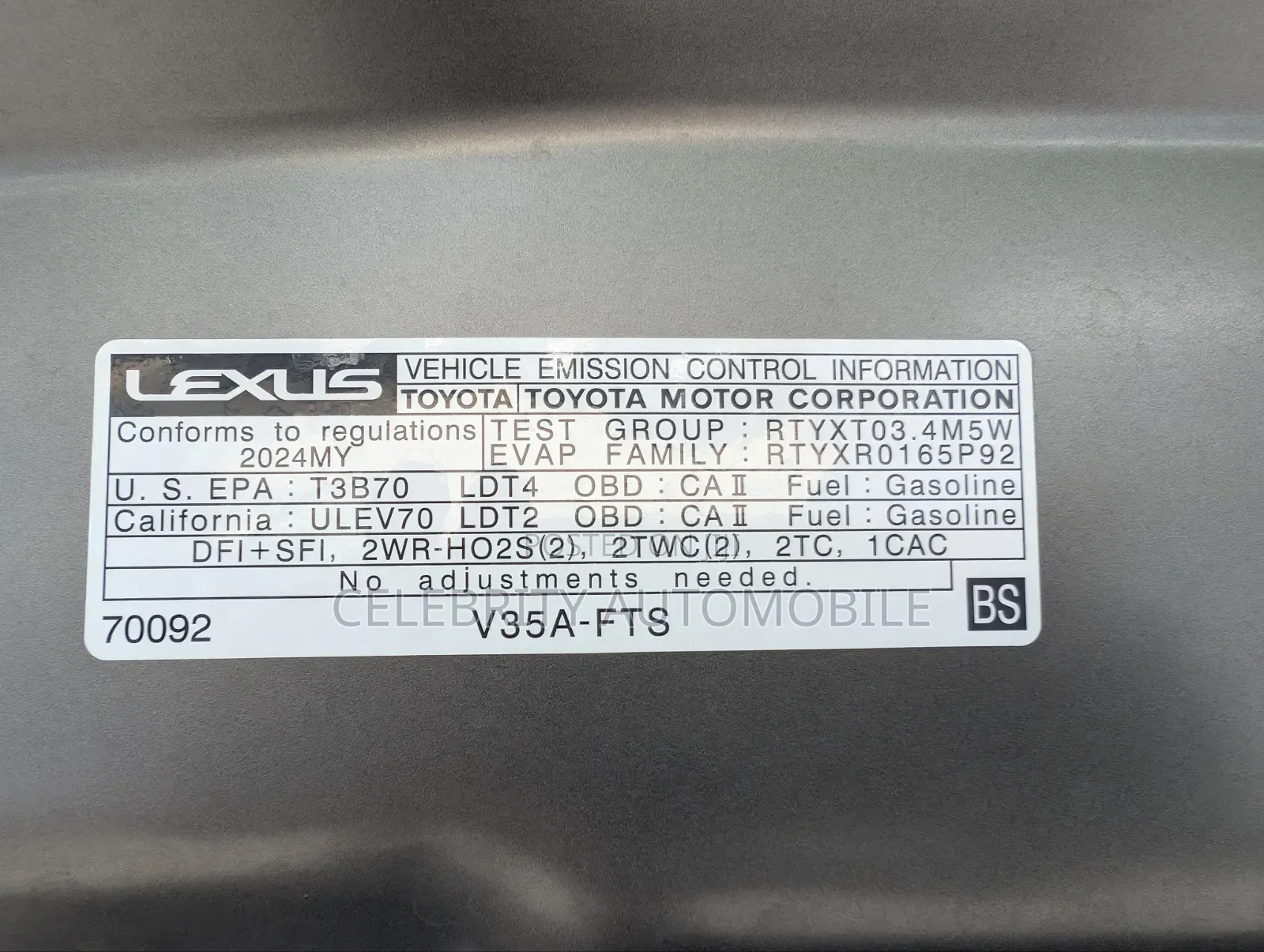 Lexus LX 600 2024 Gray