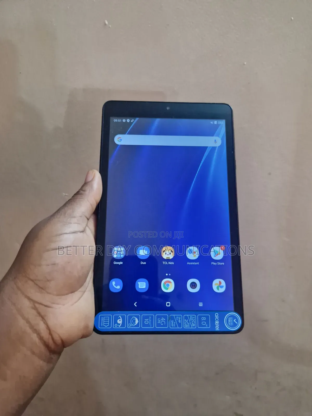 Alcatel 3T 8 32 GB Black