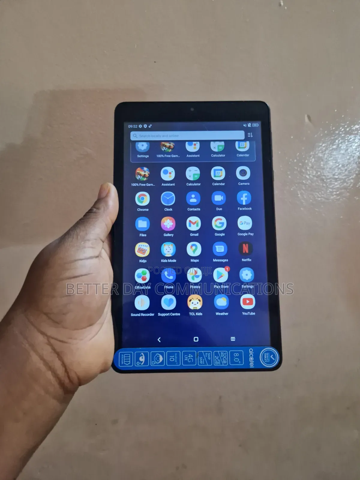 Alcatel 3T 8 32 GB Black