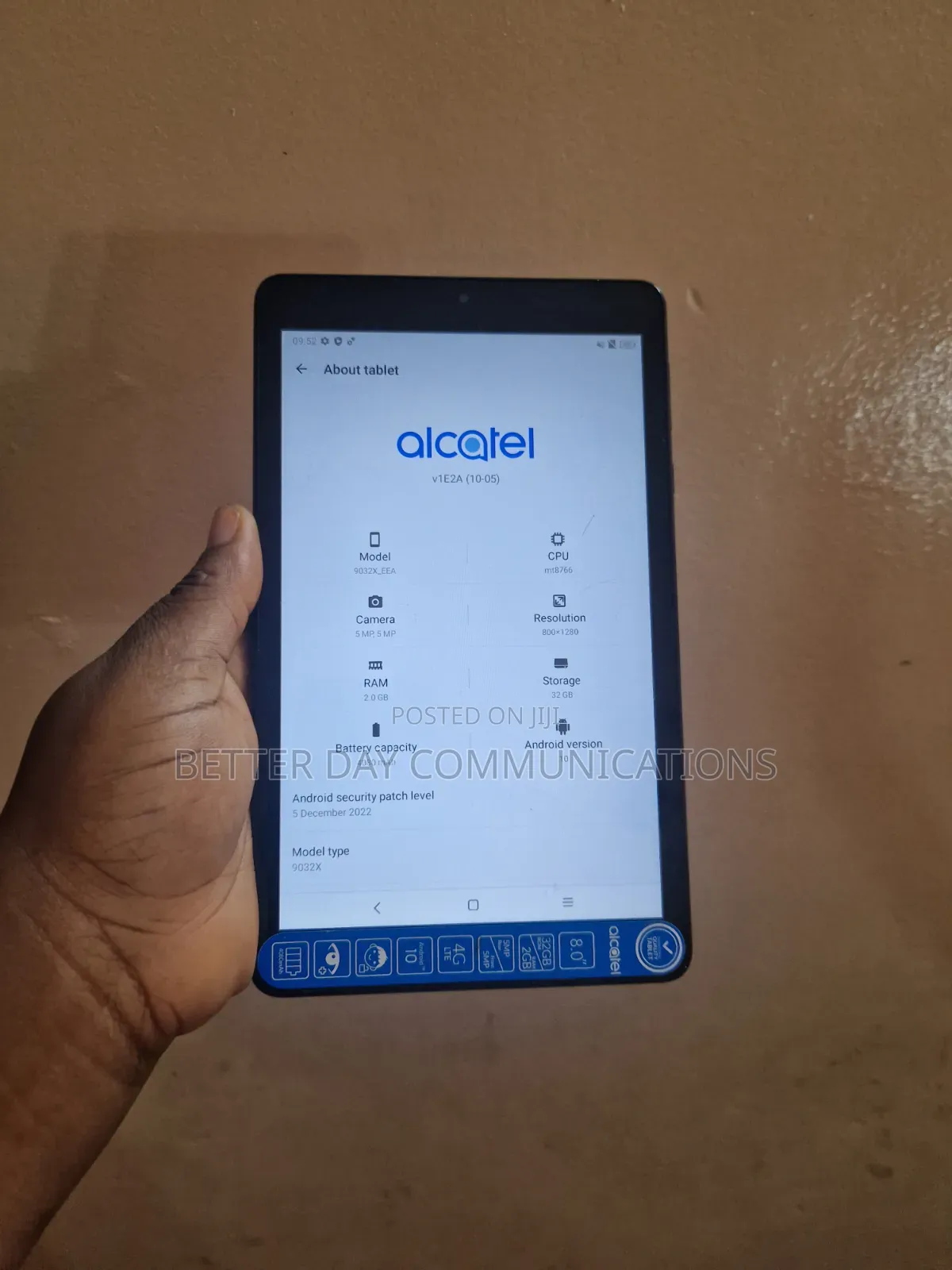 Alcatel 3T 8 32 GB Black