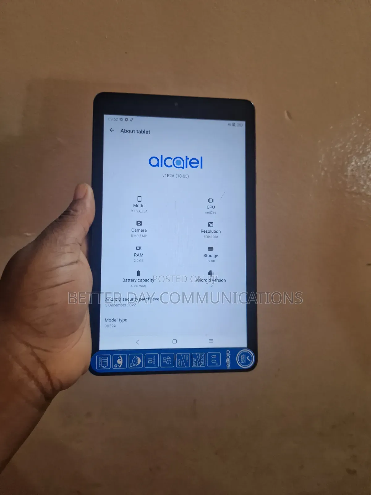 Alcatel 3T 8 32 GB Black