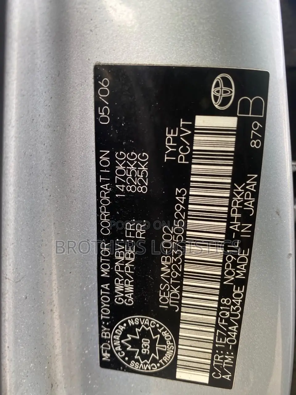 Toyota Yaris 2006 Silver