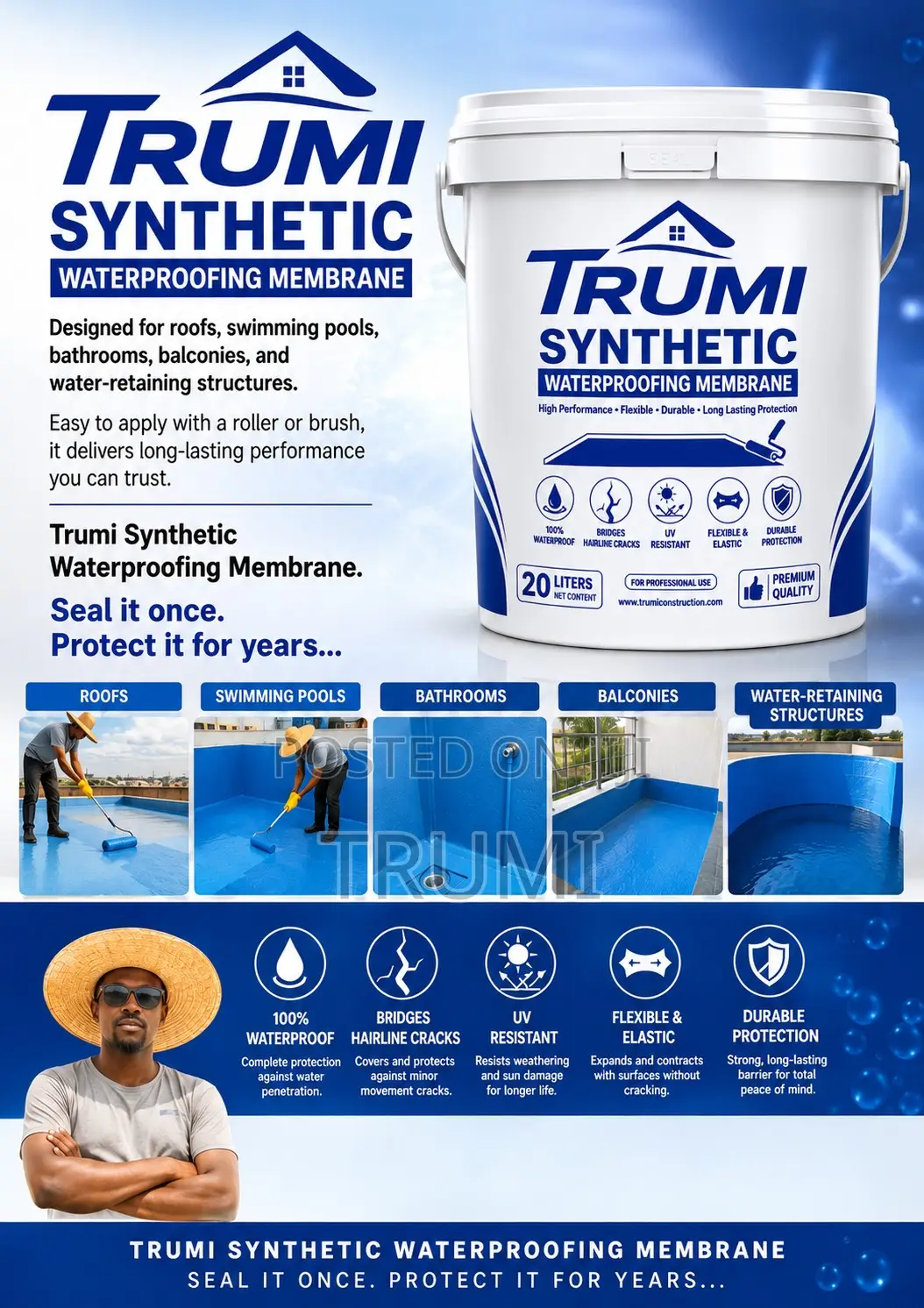 Trumi Synthetic Waterproofing Membrane
