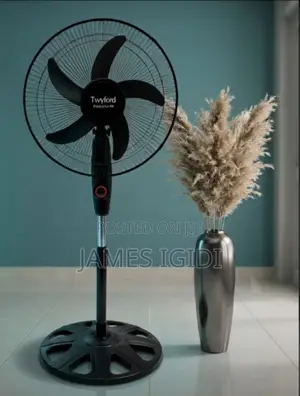 Twyford 18” Solar Rechargeable Standing Fans AC/DC -Brand New
