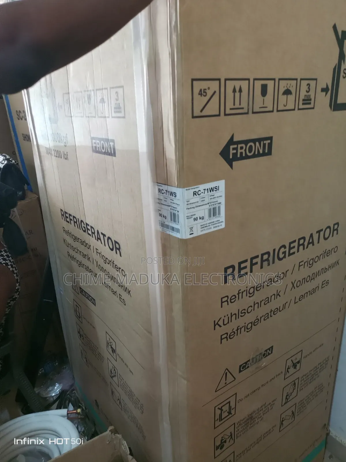Side by Side Hisense Refrigerator