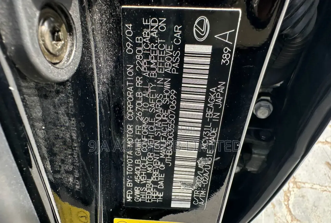 Lexus ES 330 2006 Black