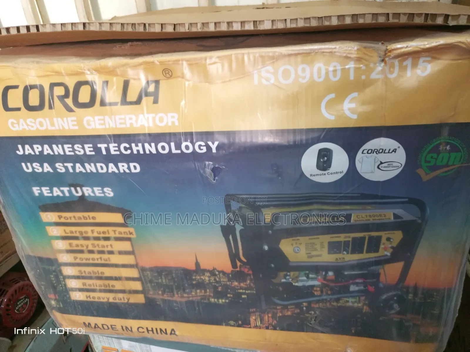 Corolla 3.5kva Gasoline Generator