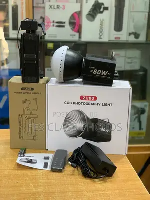 ZU80 COB Photography Light With Hand Power Supply Handle