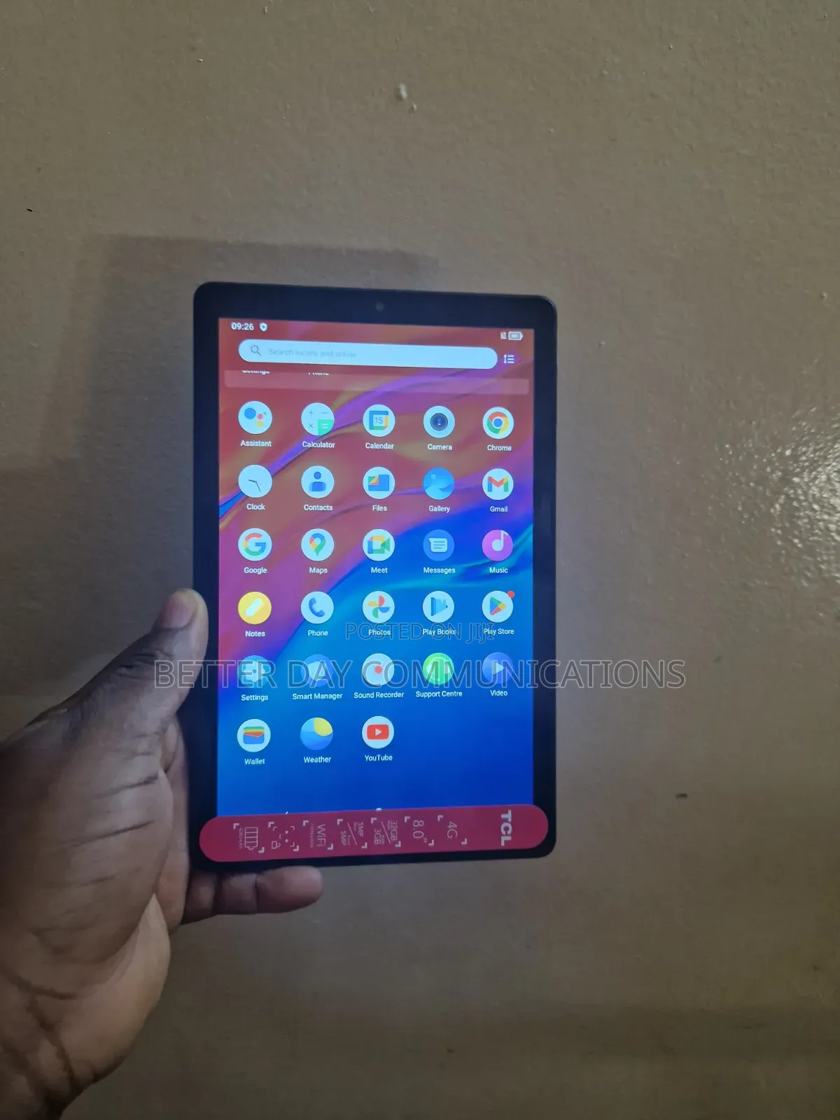 TCL Tab 8 4G 32 GB Black