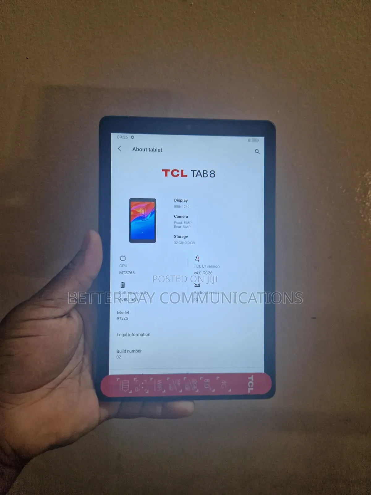 TCL Tab 8 4G 32 GB Black