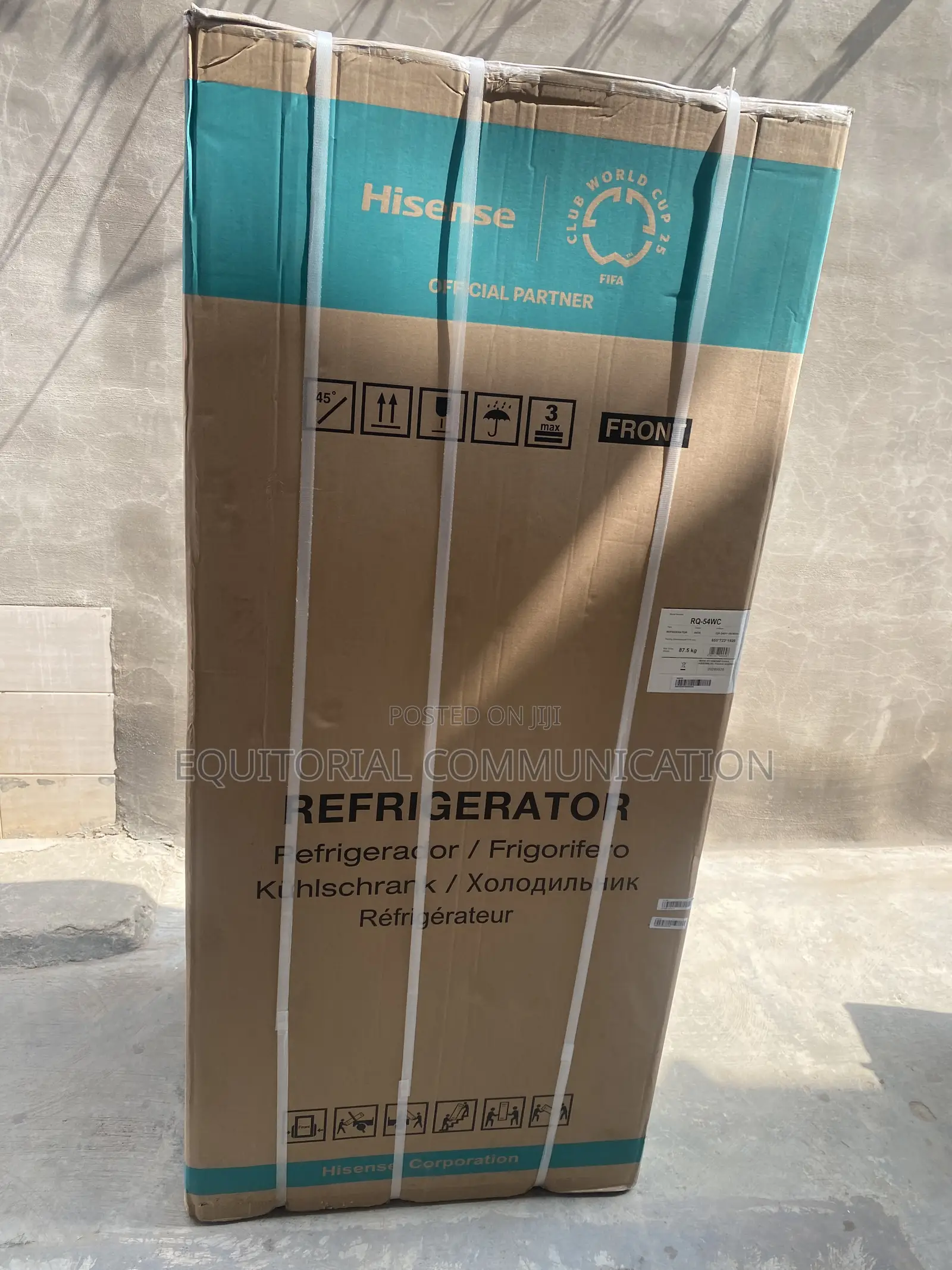Hisense 392L RQ-54WC Side-by-Side Four-Door Fridge