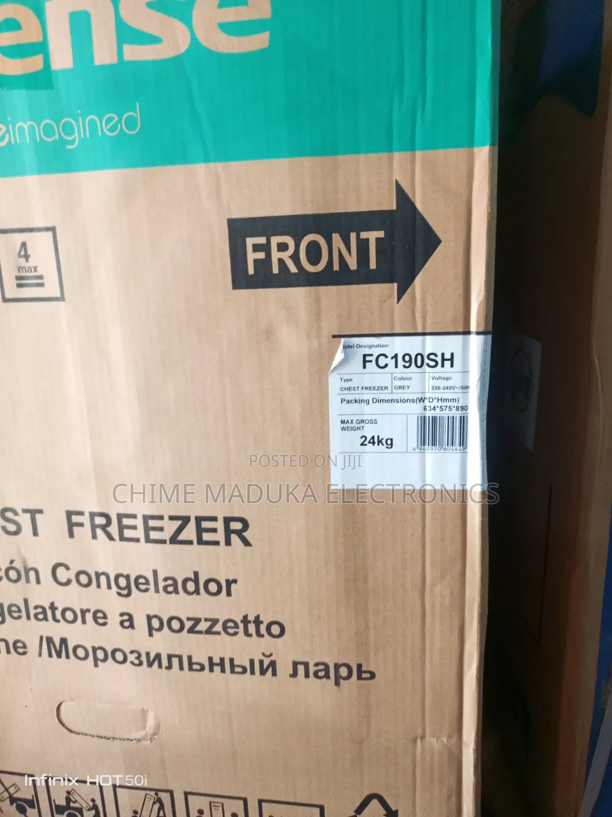 150litres Chest Freezer Hisense