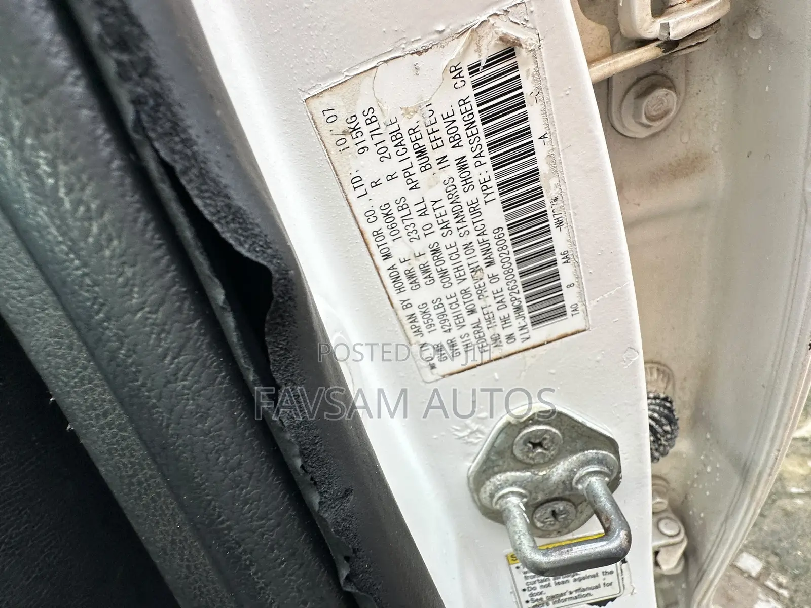Honda Accord 2008 White