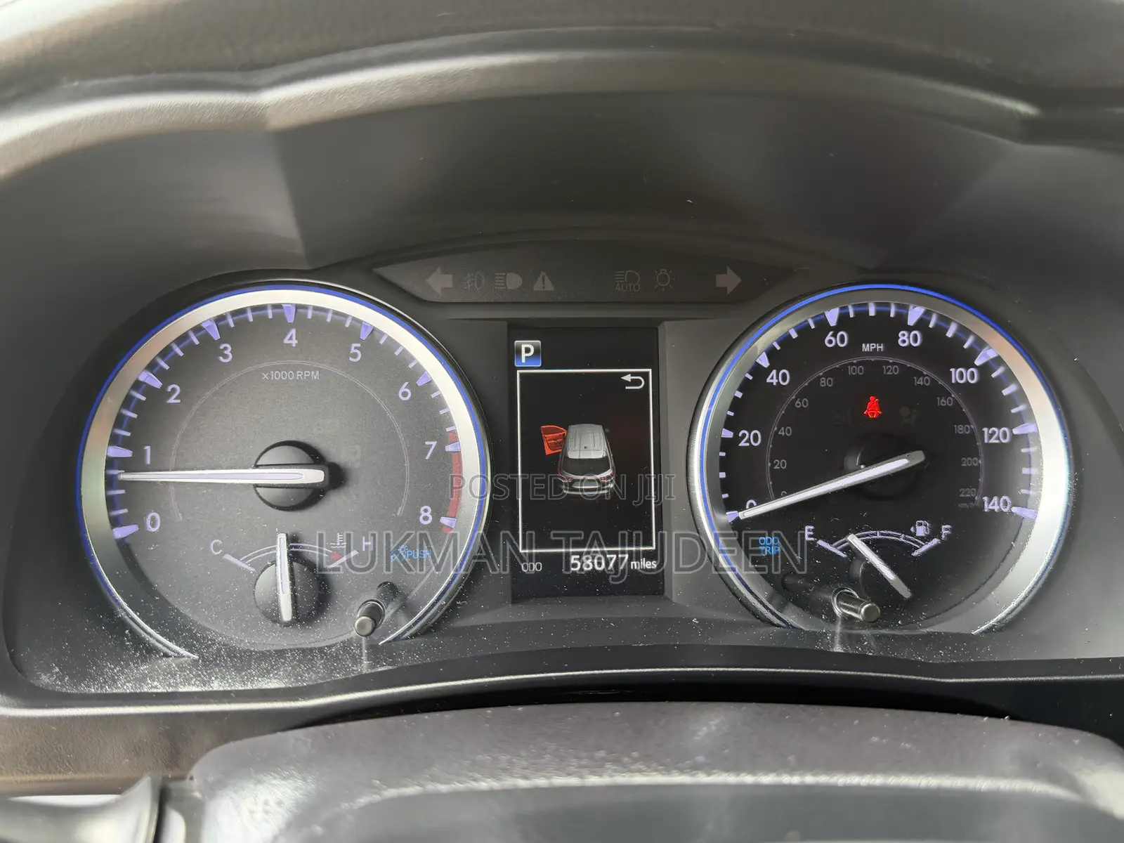 Toyota Highlander XLE 2019 Blue