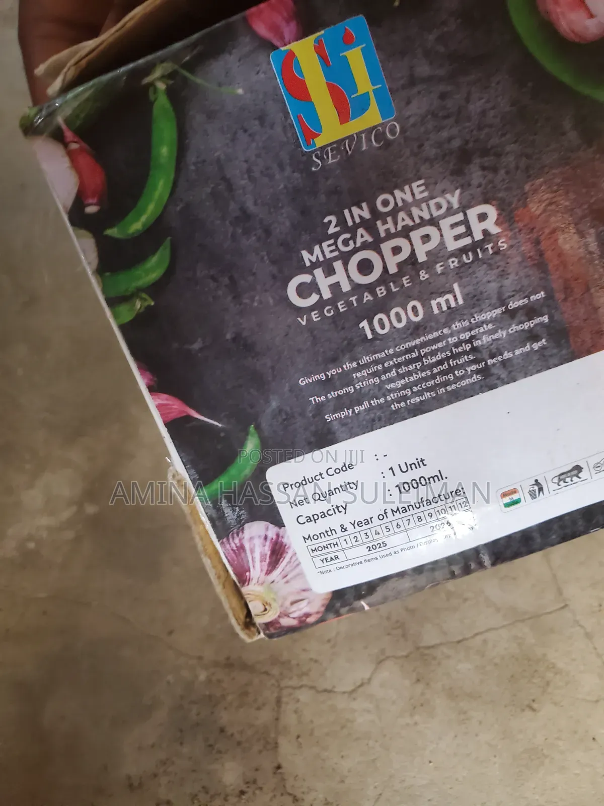 2 in 1 Mega Handy Chopper & Mixer
