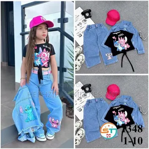3pcs Girls Denim Set