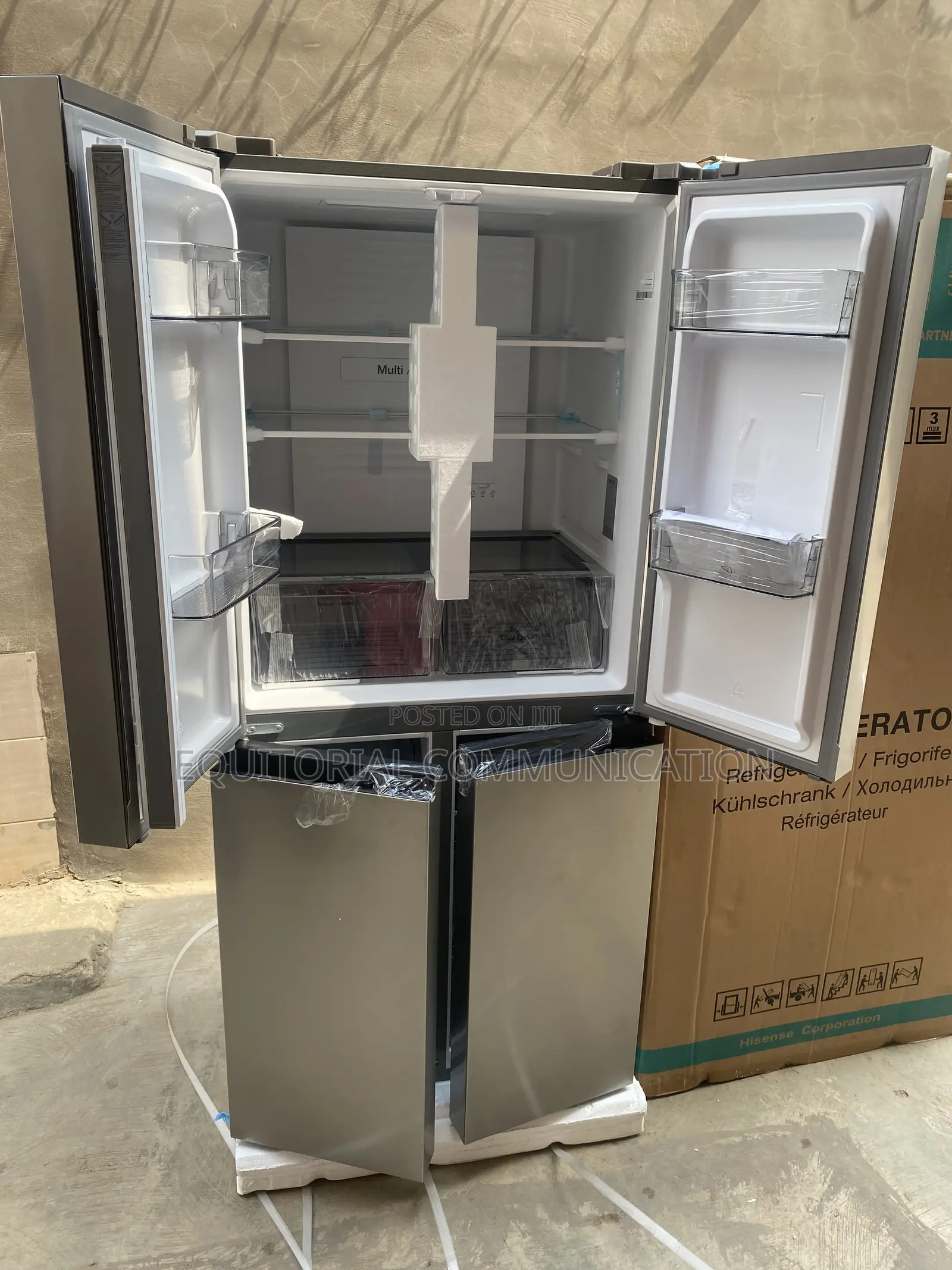 Hisense 392L Refrigerator With Convenient Four-Door Design
