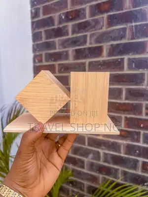 Wooden Desk Tidy With Clock