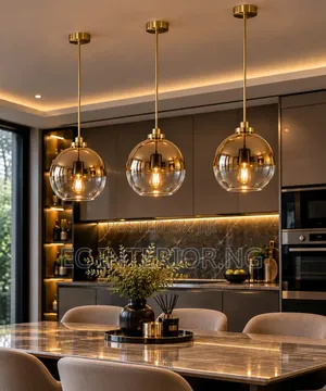 ASANZUO Pendant Lights Gold Silver