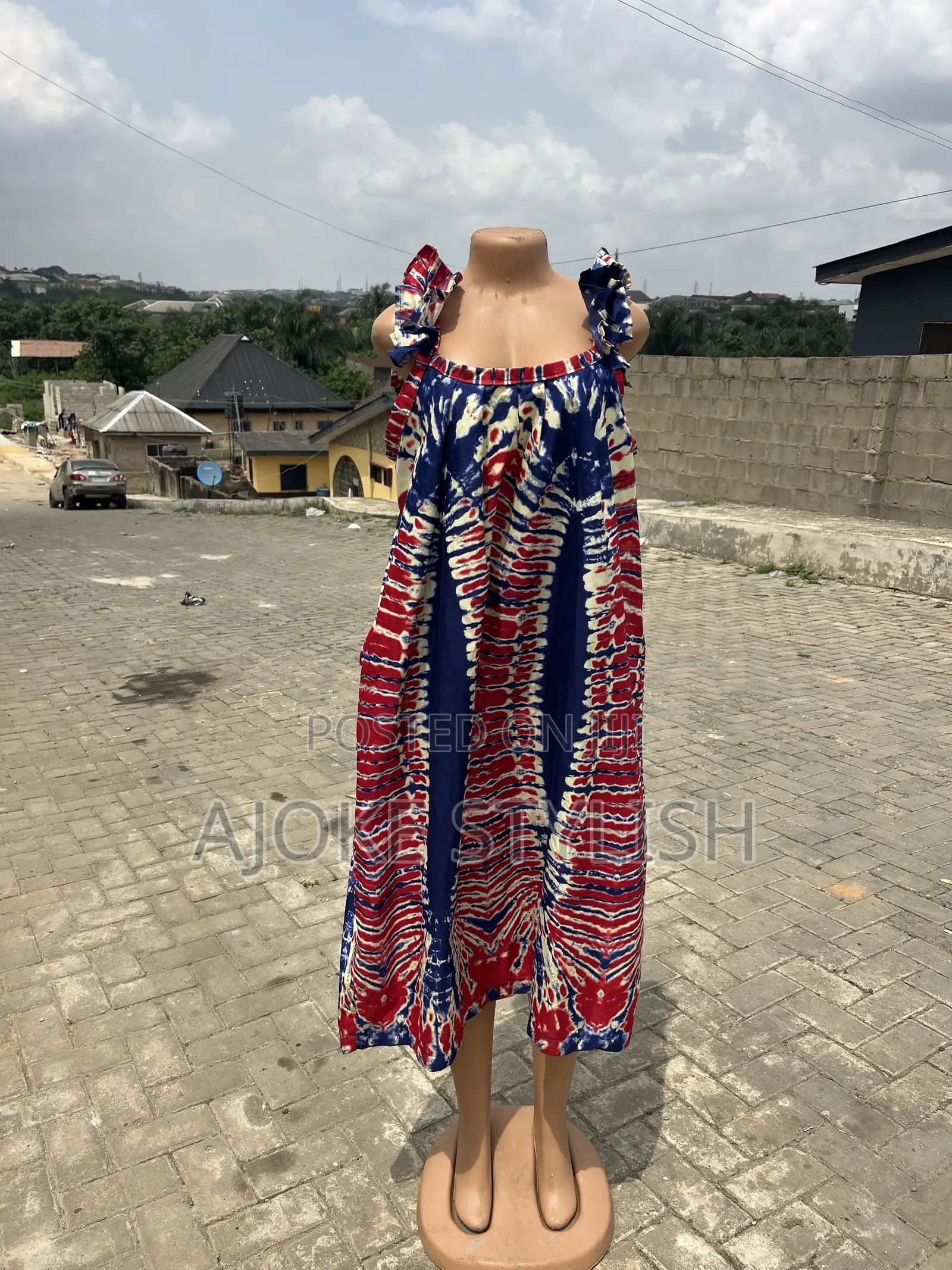 Ruffled Hand Ankara Bubu
