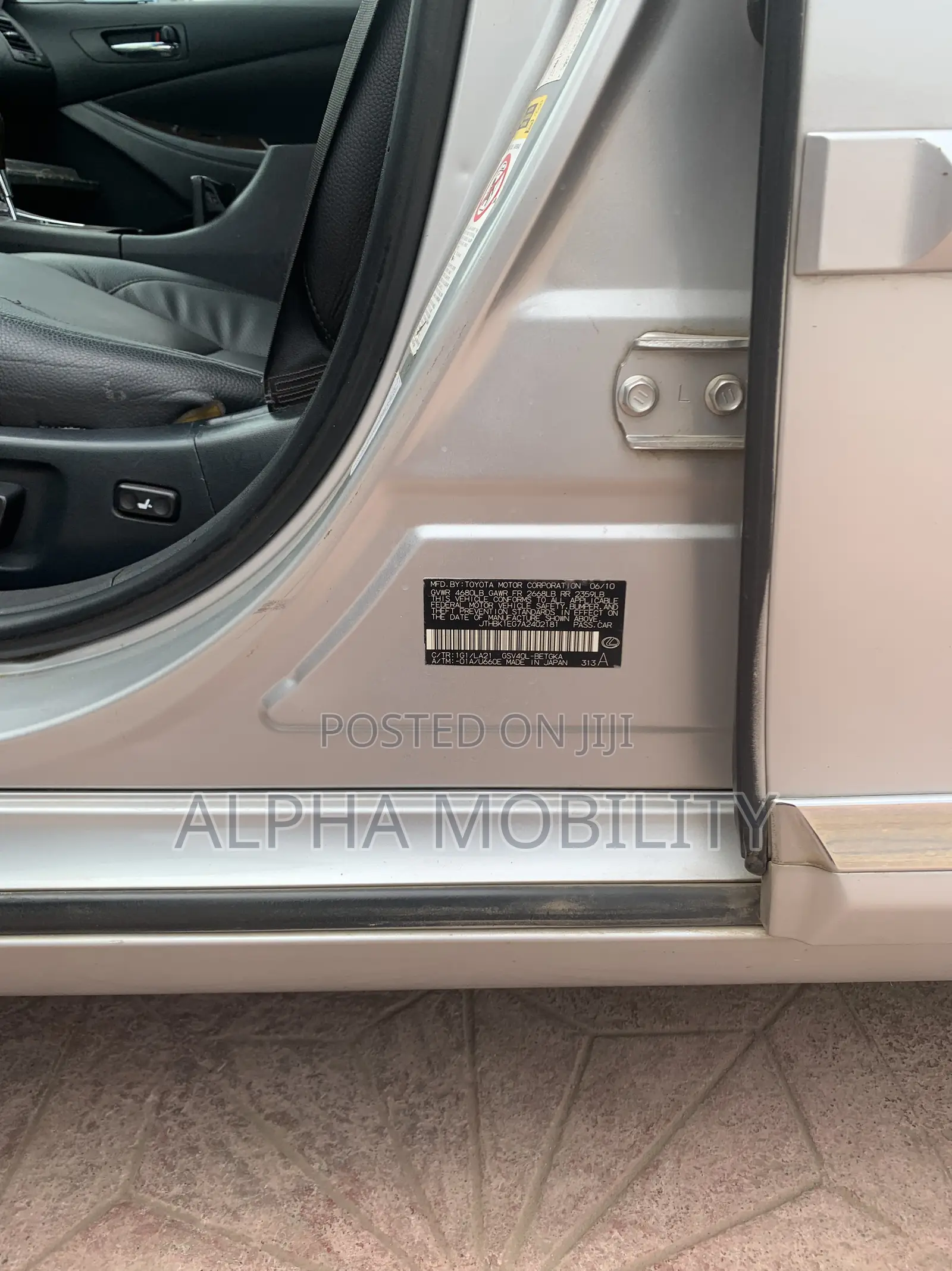 Lexus ES 350 2011 Silver