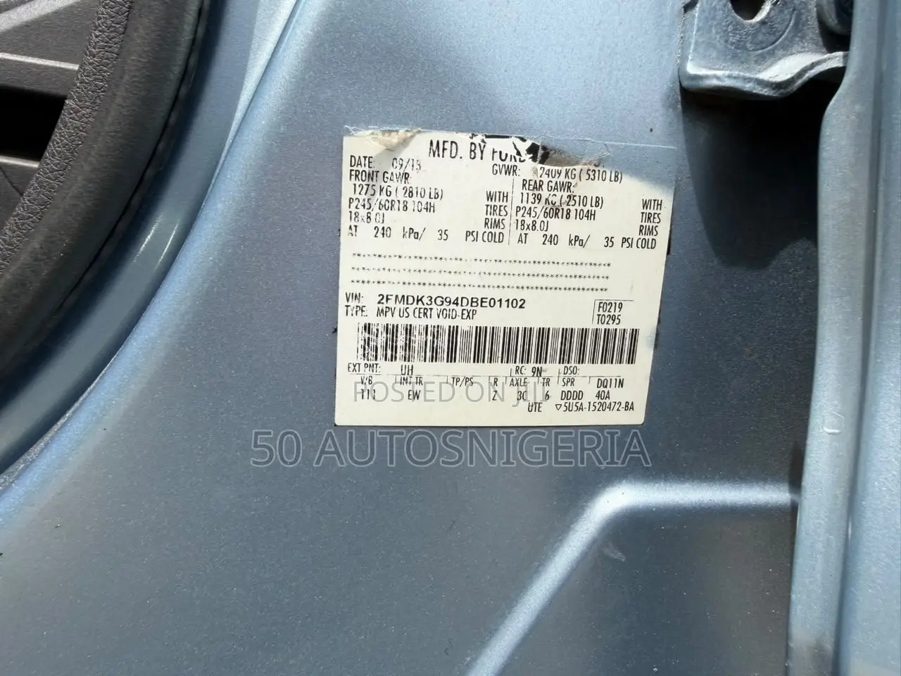 Ford Edge Limited 4dr SUV (3.5L 6cyl 6A) 2014