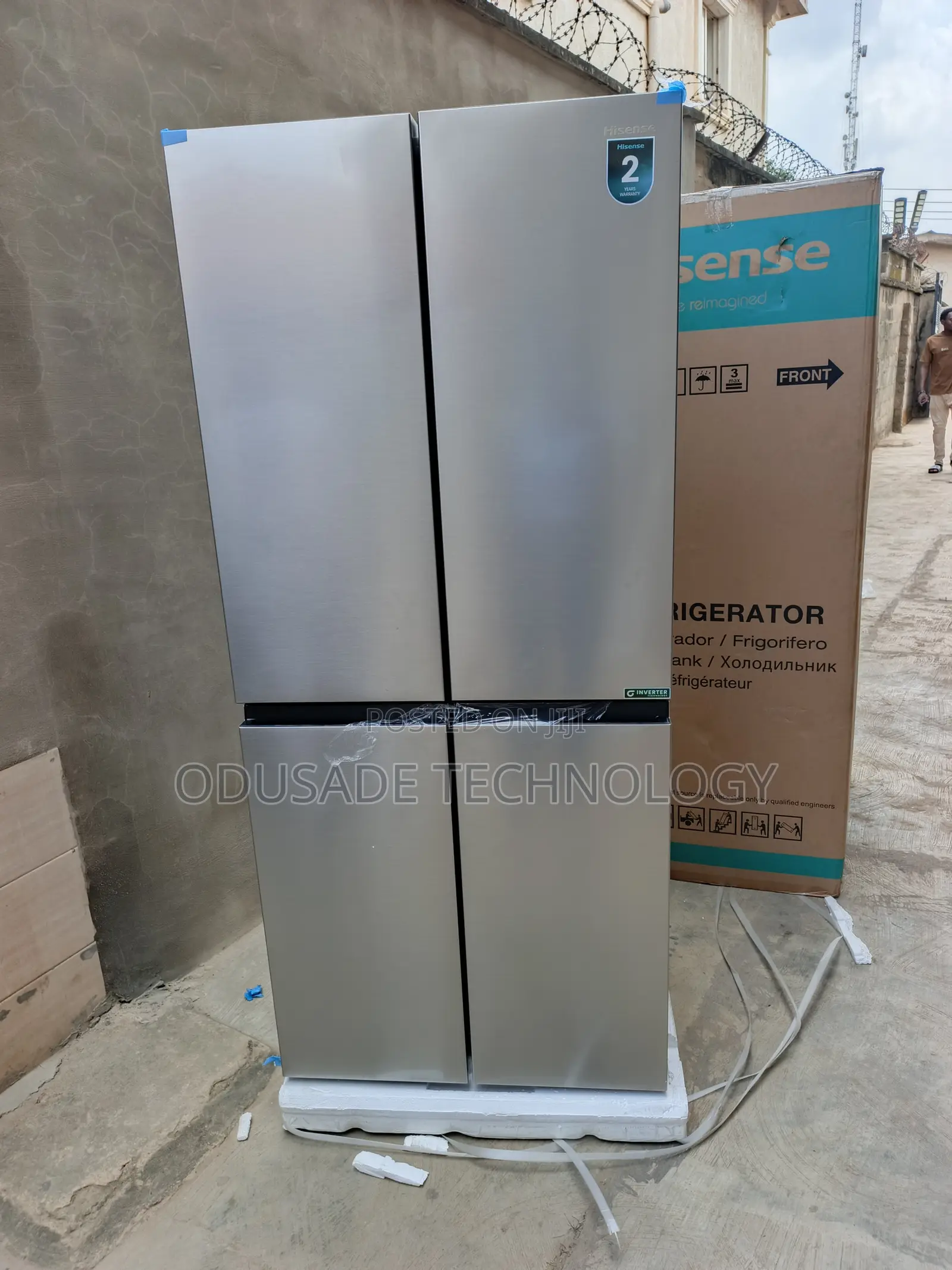 Hisense 392L REF54WC Inverter Modern 4-Door Refrigerator