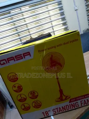 Three Speed Qasa 18 Inch AC/DC Standing Fan