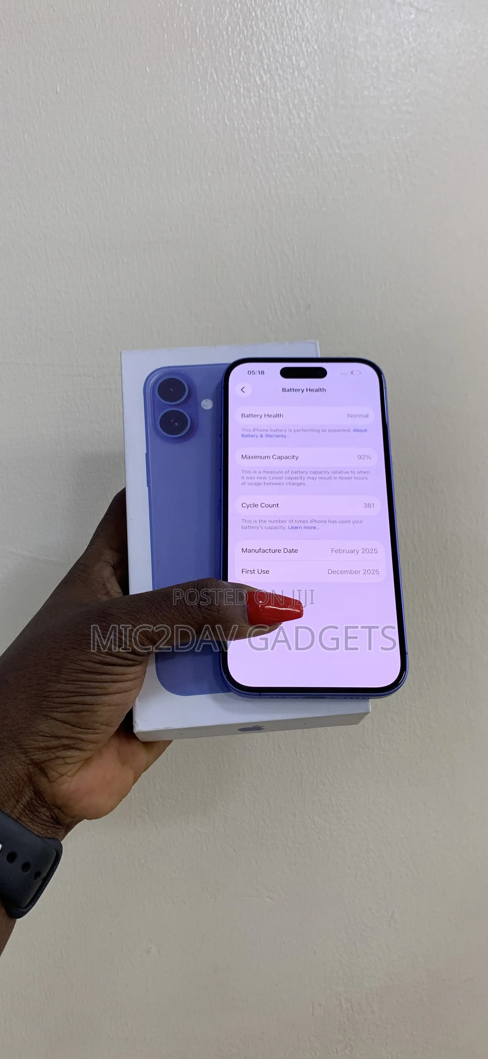 Apple iPhone 16 256 GB Blue