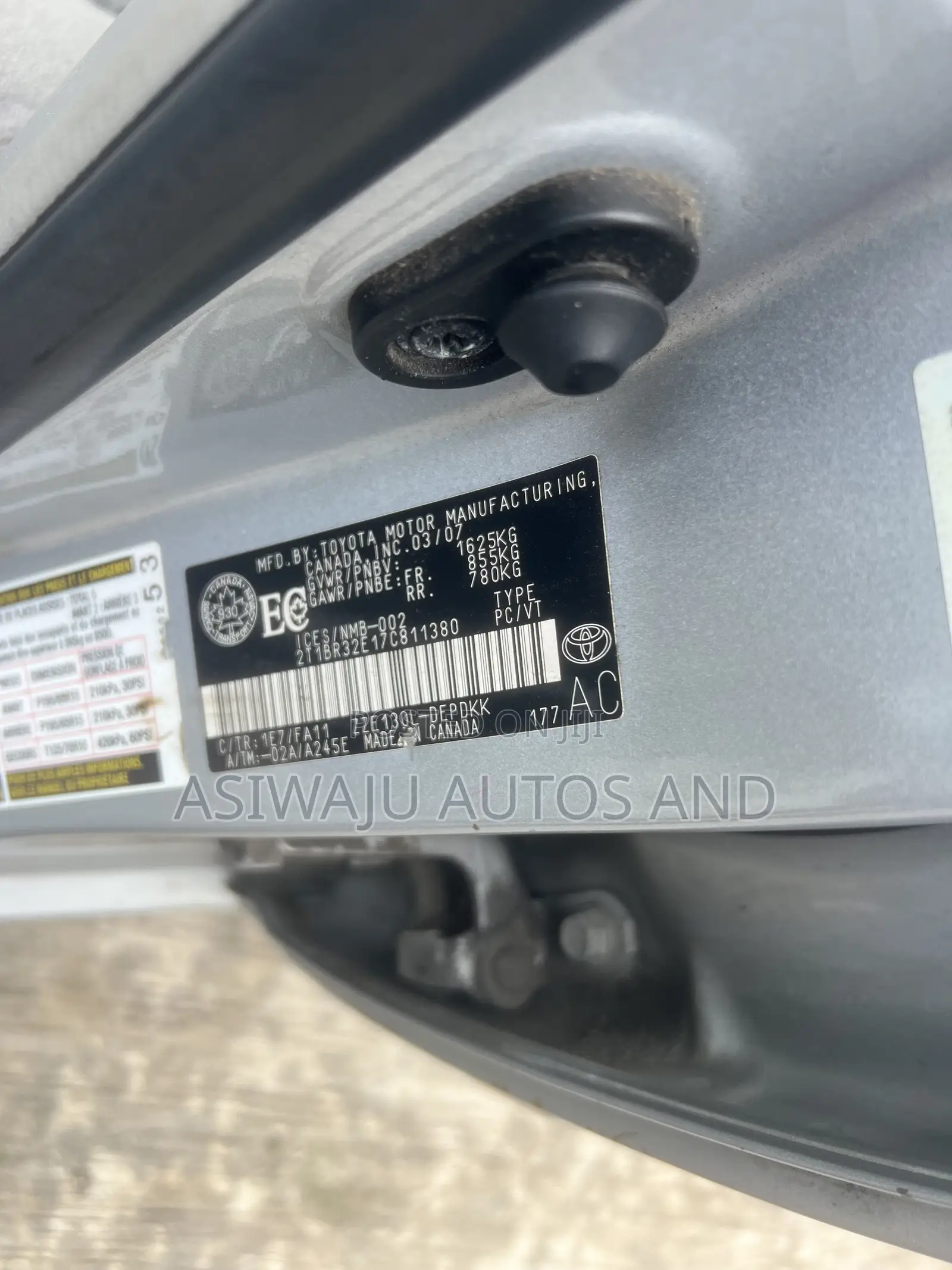 Toyota Corolla LE 2007 Silver