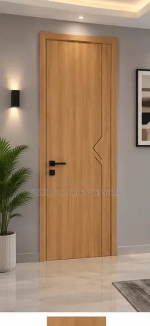 A Solid Cedar Wood HDF Door