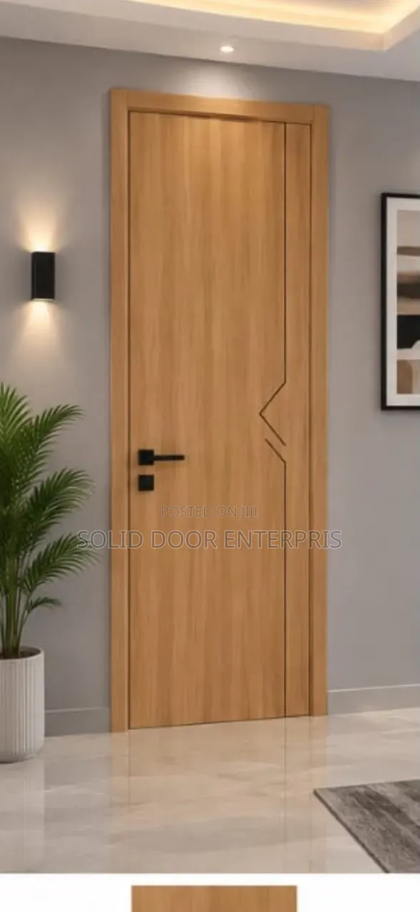 A Solid Cedar Wood HDF Door