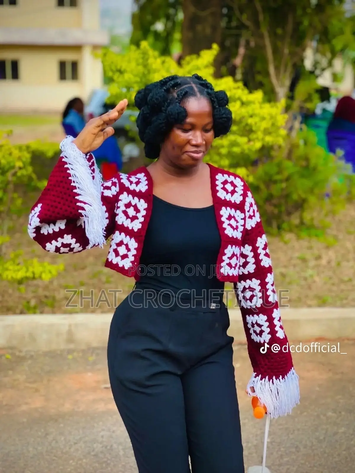 Jane Handcrafted Crochet Granny Square Jacket