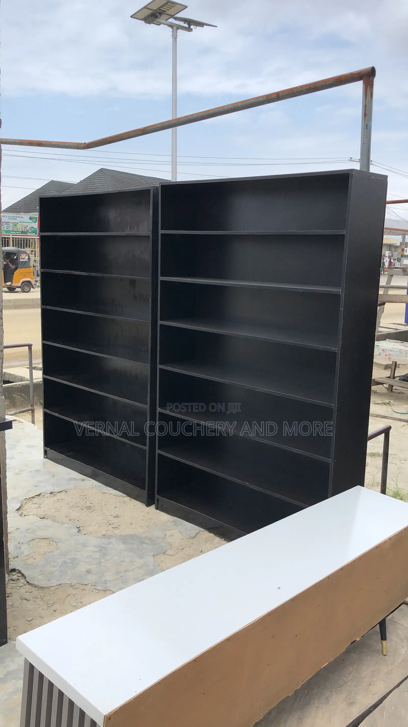 Black Finish Shoe Rack