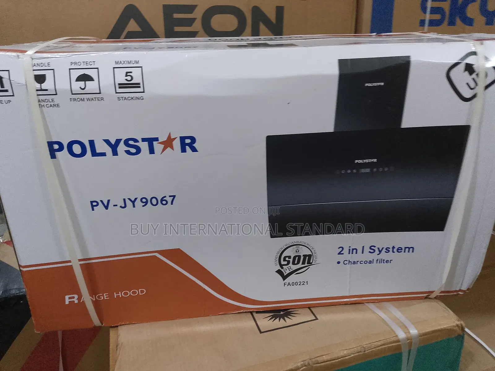 Polystar PV-JY9067 Premium Wall Mounted Kitchen Extractor Hood