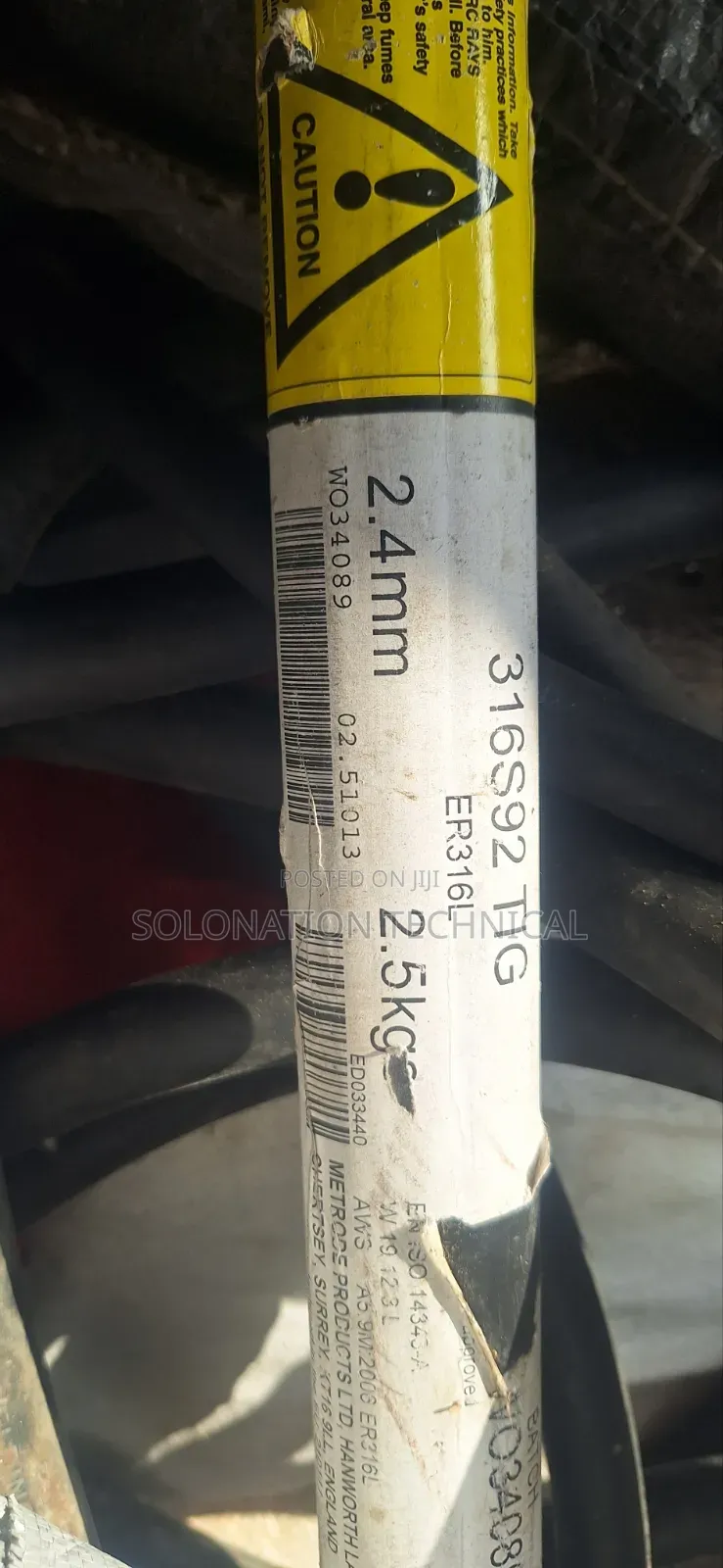 316L Electrode 2.4mm Metrode