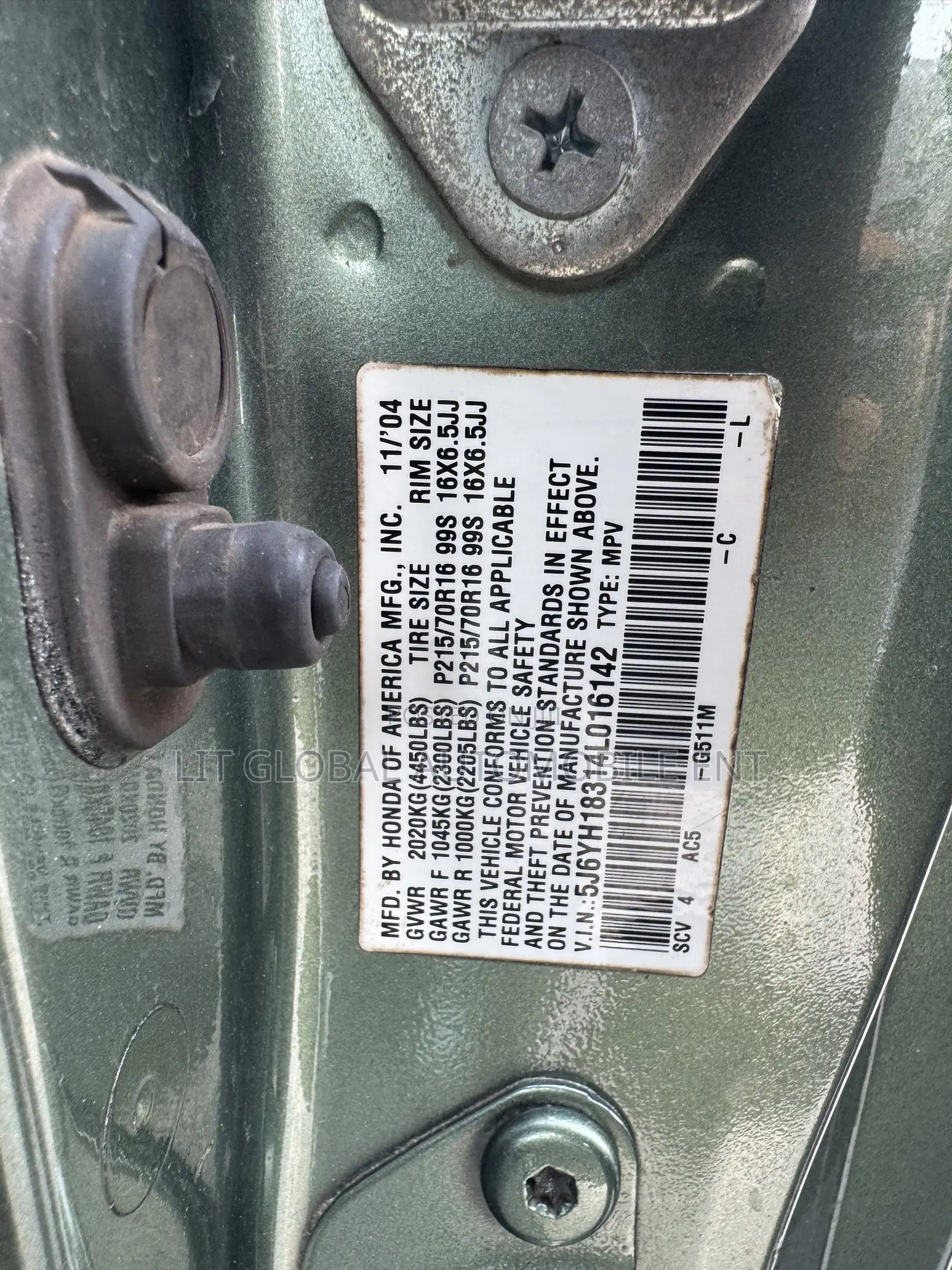 Honda Element LX Automatic 2005 Green