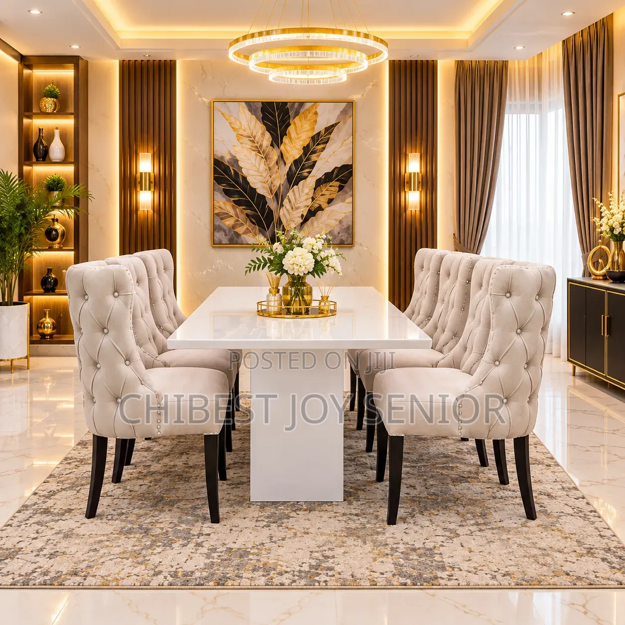 Beautiful 6 Seaters Dinning Set